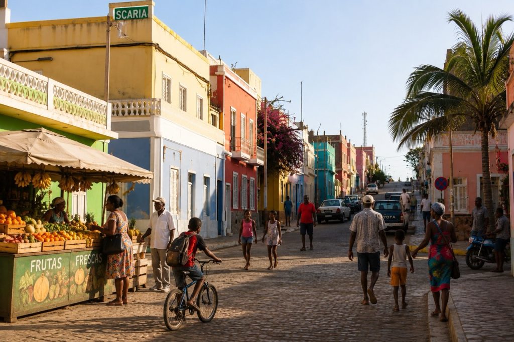 Kap Verde Streets Boa Vista